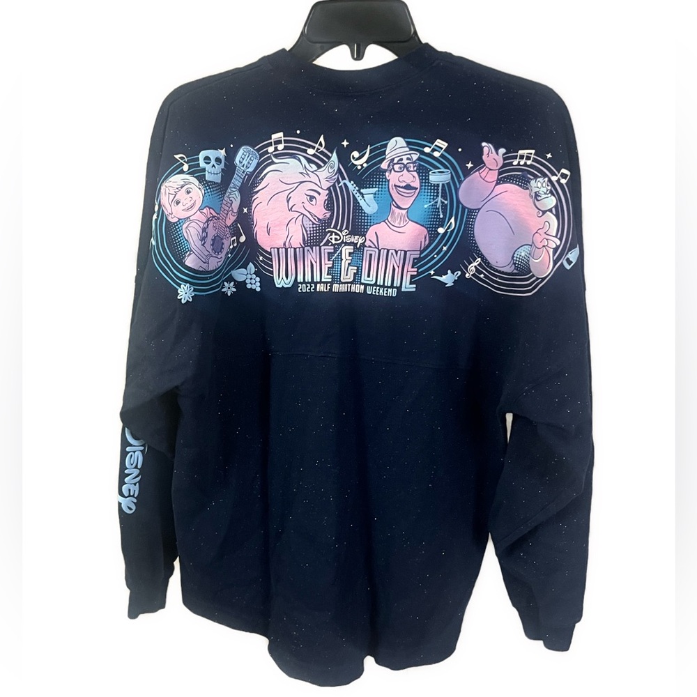 Disney‎ Spirit Jersey Limited Edition Wine & Dine Half Marathon Sparkle Shirt- S